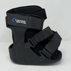 United Ortho Short Air Cam Walker Fracture Boot SMALL Black